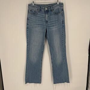 American Eagle jeans 10 long tall blue 90s bootcut high rise denim classic